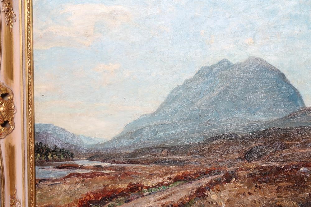 HERBERT F ROYLE (1870-1958) Glen Torridon, signed lower right, oil on canvas, 20" x 24", modern gilt Image