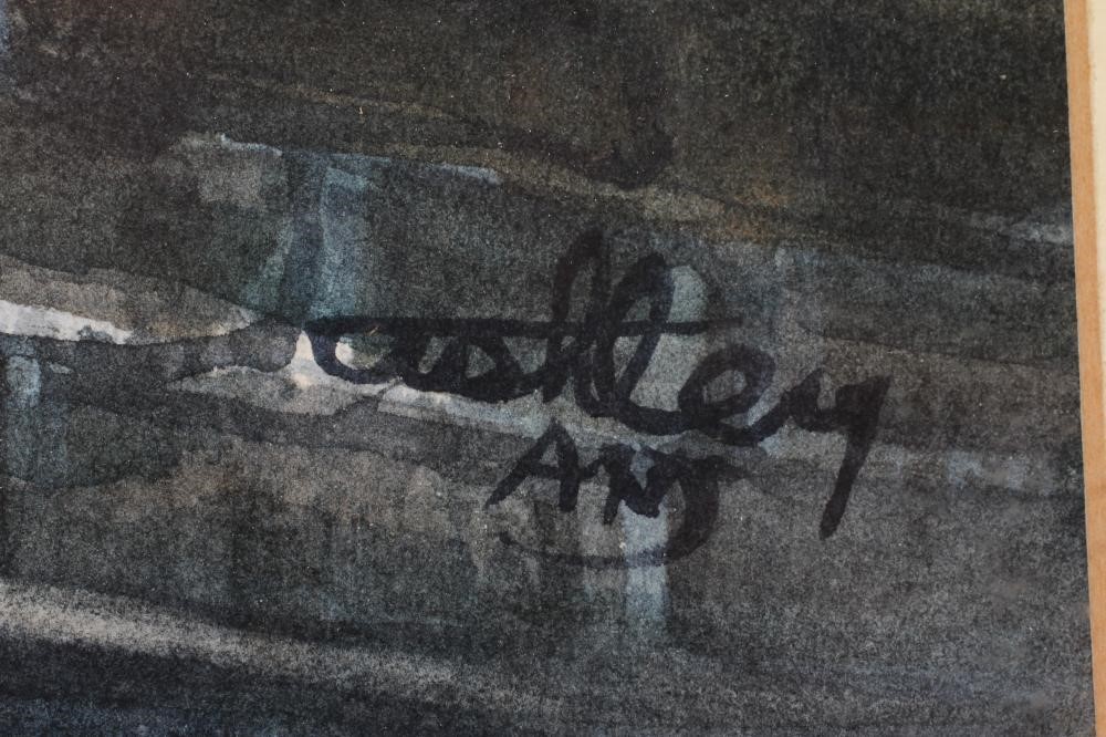 ASHLEY JACKSON (b.1940) Street View, signed lower right, watercolour, 14" x 21", framed and glazed Image