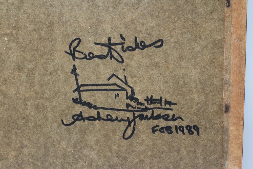 ASHLEY JACKSON (b.1940) Street View, signed lower right, watercolour, 14" x 21", framed and glazed Image