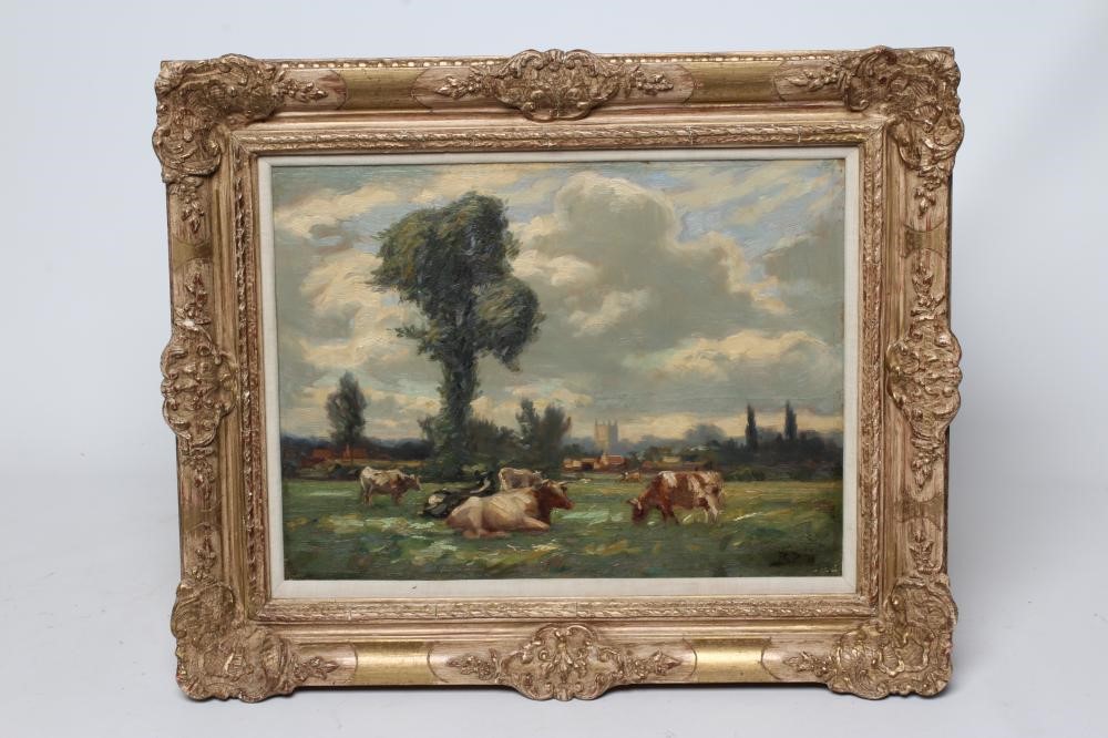 BERTRAM WALTER PRIESTMAN (1868-1951) Near Dedham, signed lower right with initials, dated '11, Image