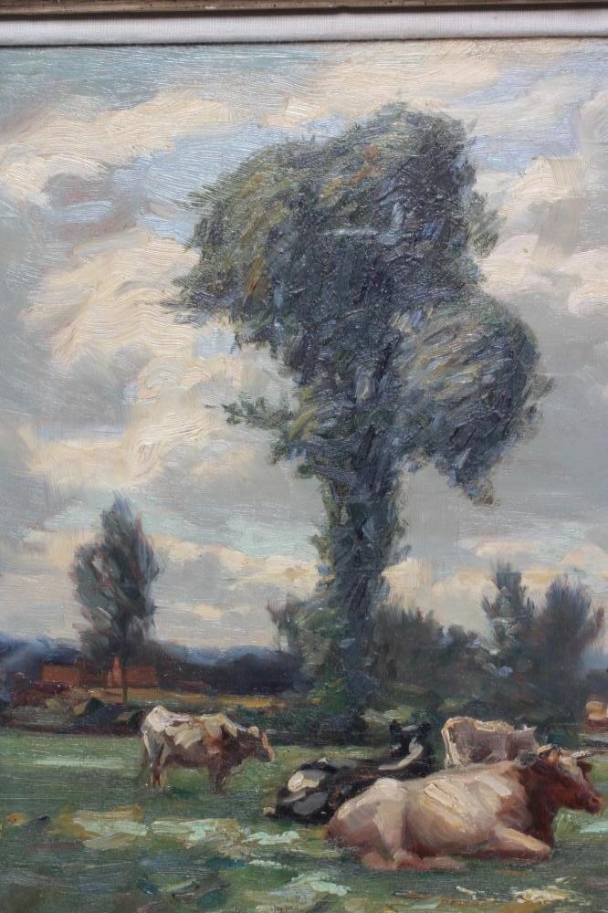 BERTRAM WALTER PRIESTMAN (1868-1951) Near Dedham, signed lower right with initials, dated '11, Image