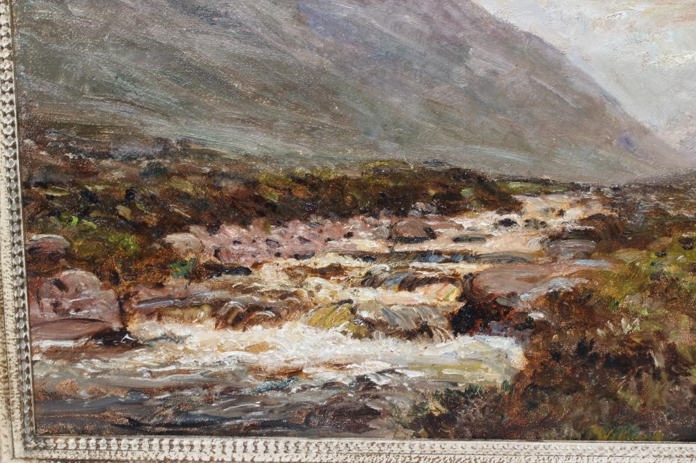 HERBERT F ROYLE (1870-1958) A Ross-shire Glen, signed lower right, oil on canvas, 20" x 24", modern Image