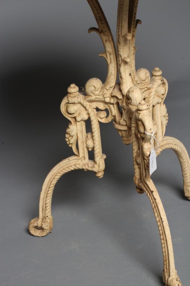 A VICTORIAN CAST IRON TABLE Image