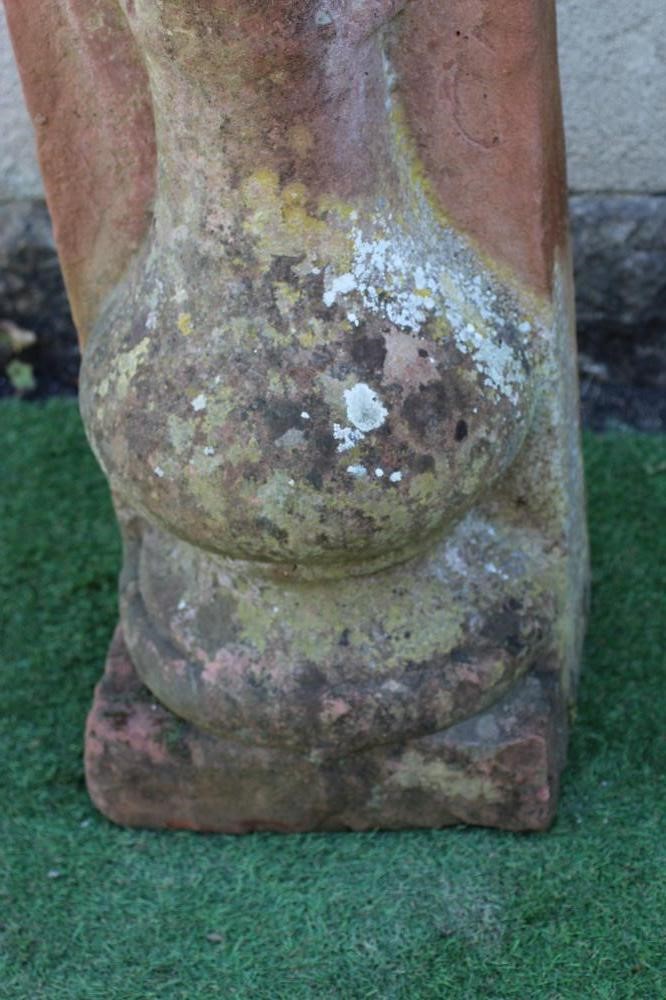 A CARVED STONE FLAT BACK BIRD BATH, with fluted bowl, Image