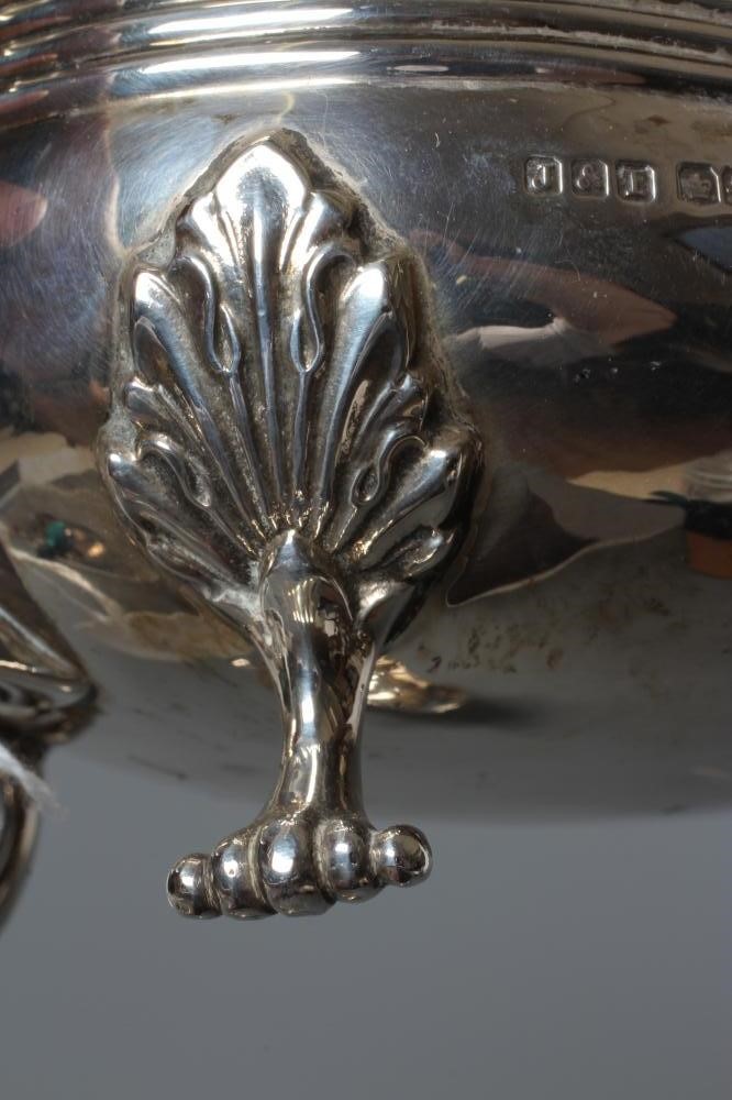 A THREE PIECE SILVER TEA SERVICE Image