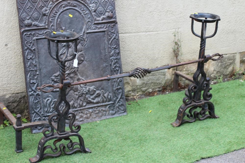 A CAST IRON FIREBACK Image