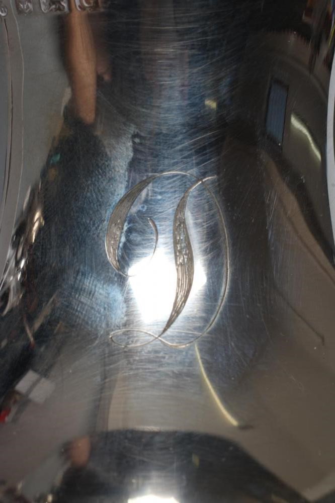 A SILVER HOT WATER JUG Image