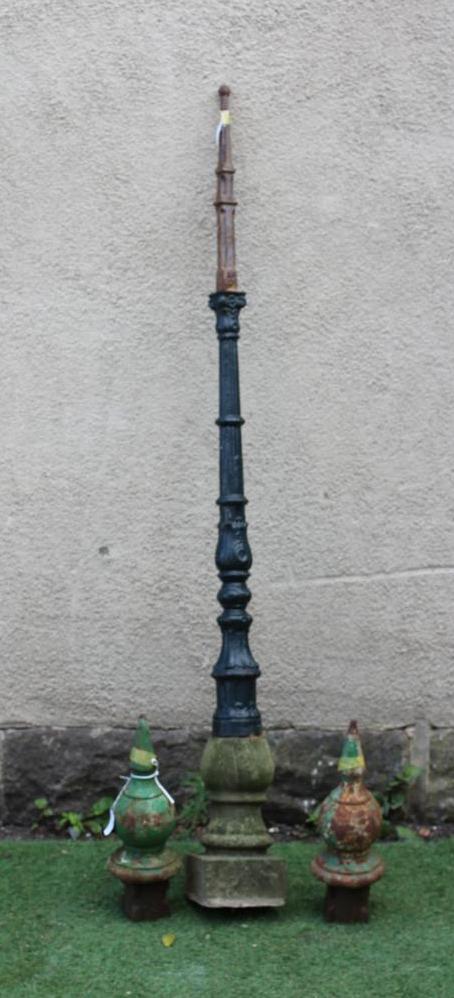 A CAST IRON SPIKE FINIAL Image