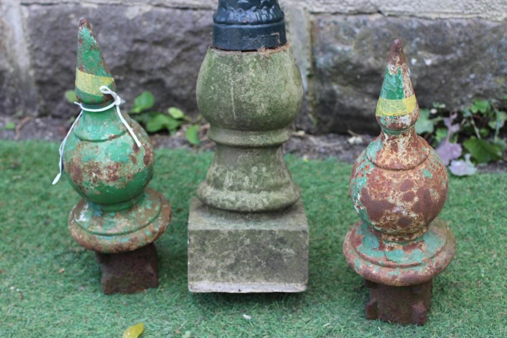 A CAST IRON SPIKE FINIAL Image