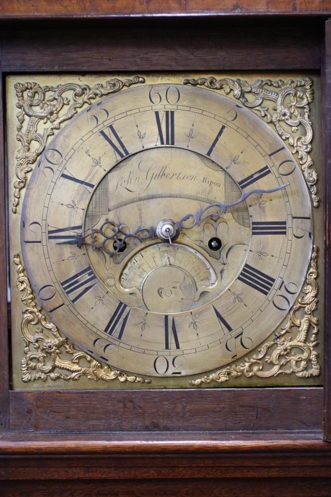 AN OAK LONGCASE BY JOHN GILBERTSON RIPON Image