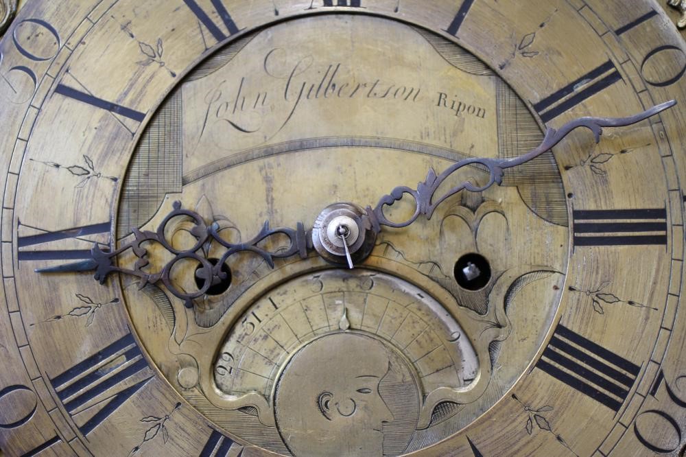 AN OAK LONGCASE BY JOHN GILBERTSON RIPON Image