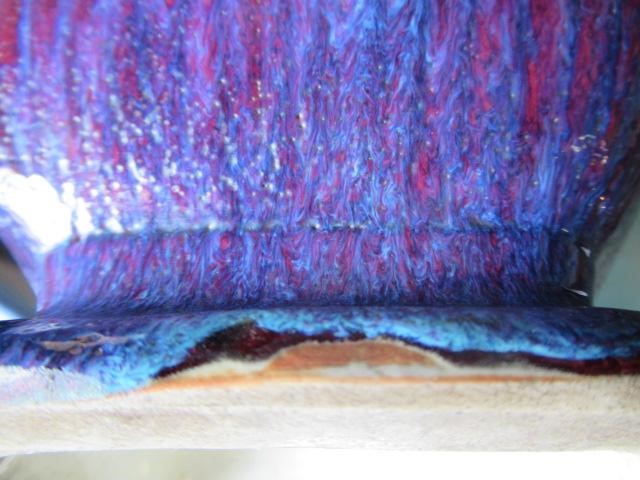 A CHINESE STONEWARE ARCHAISTIC VASE of square baluster form with two lug handles, in a streaky Image