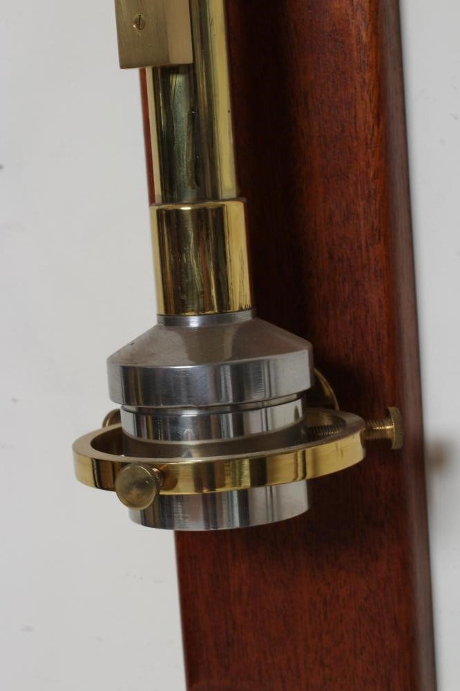 A BRASS MARINE STICK BAROMETER Image