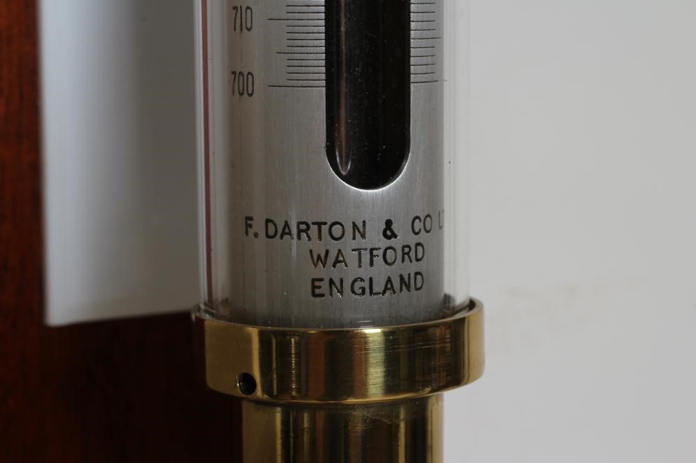 A BRASS MARINE STICK BAROMETER Image