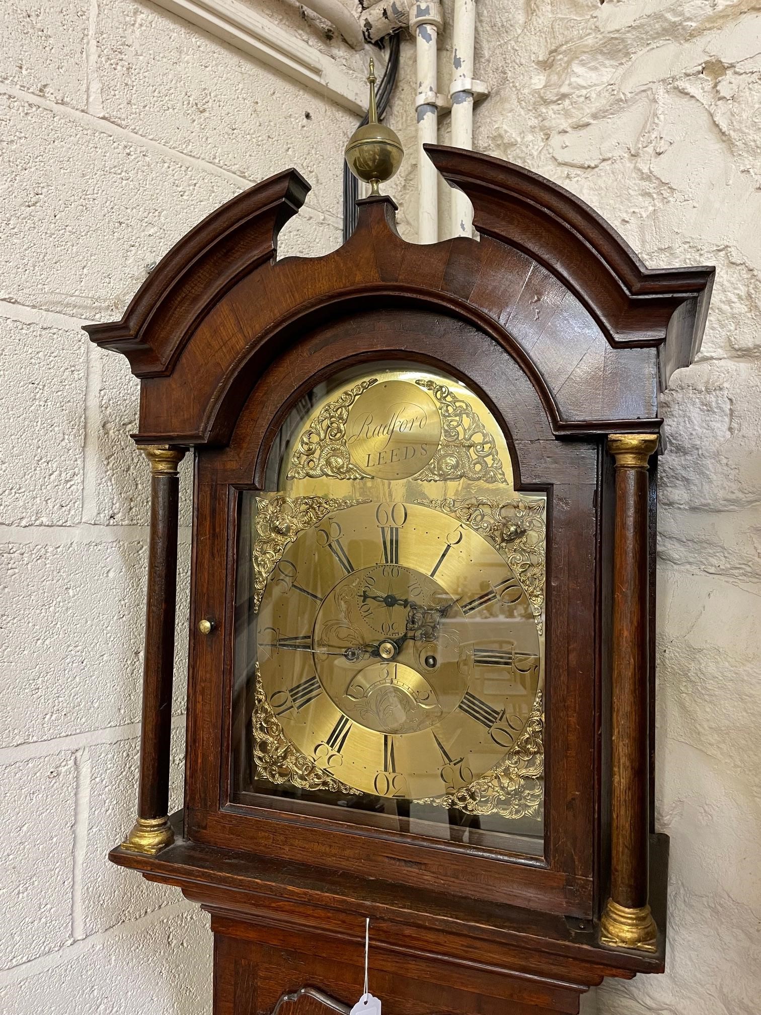 AN OAK LONGCASE BY THOMAS RADFORD LEEDS Image