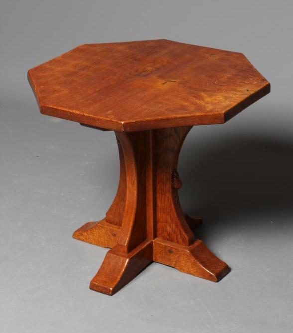A ROBERT THOMPSON ADZED OAK COFFEE TABLE Image