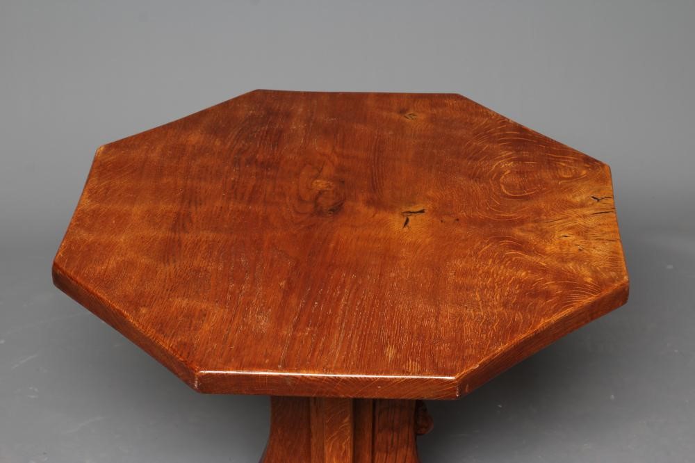 A ROBERT THOMPSON ADZED OAK COFFEE TABLE Image