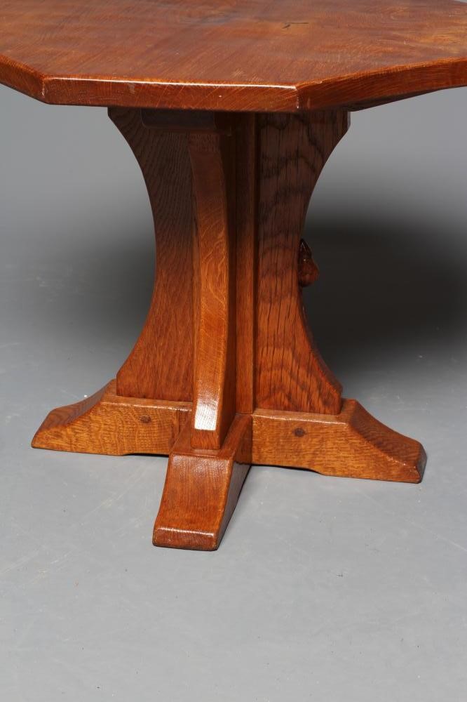 A ROBERT THOMPSON ADZED OAK COFFEE TABLE Image