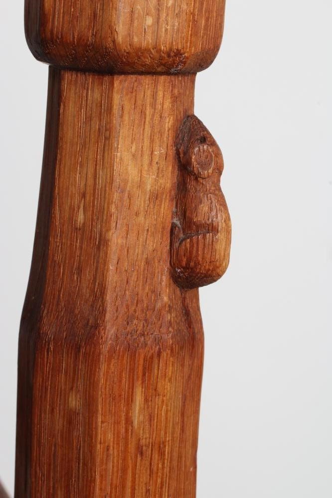 A ROBERT THOMPSON OAK STOOL Image