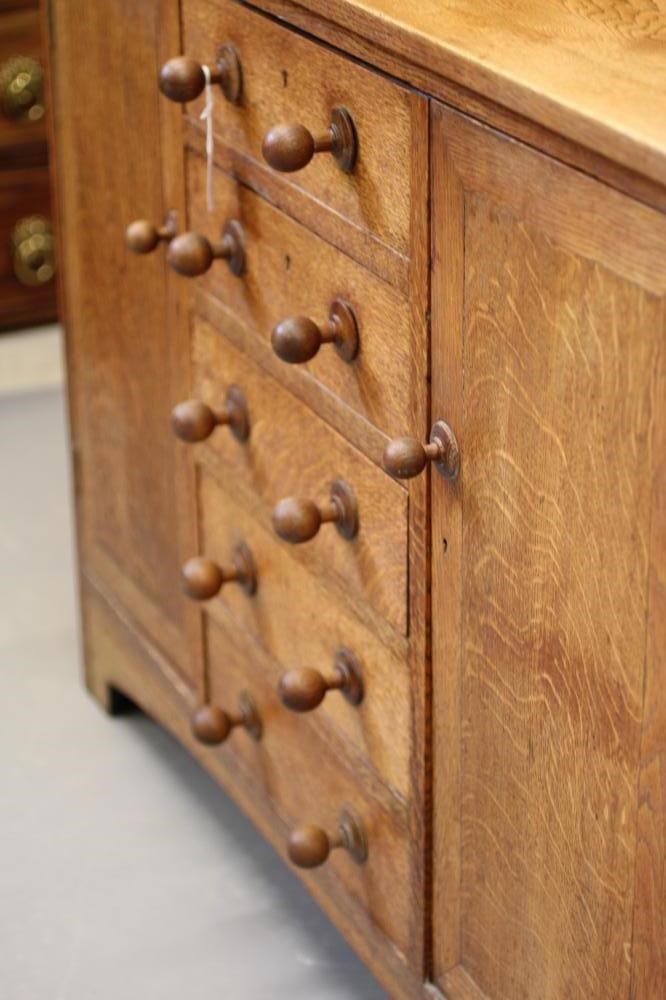 A SMALL HEALS STYLE ARTS AND CRAFTS SIDEBOARD Image