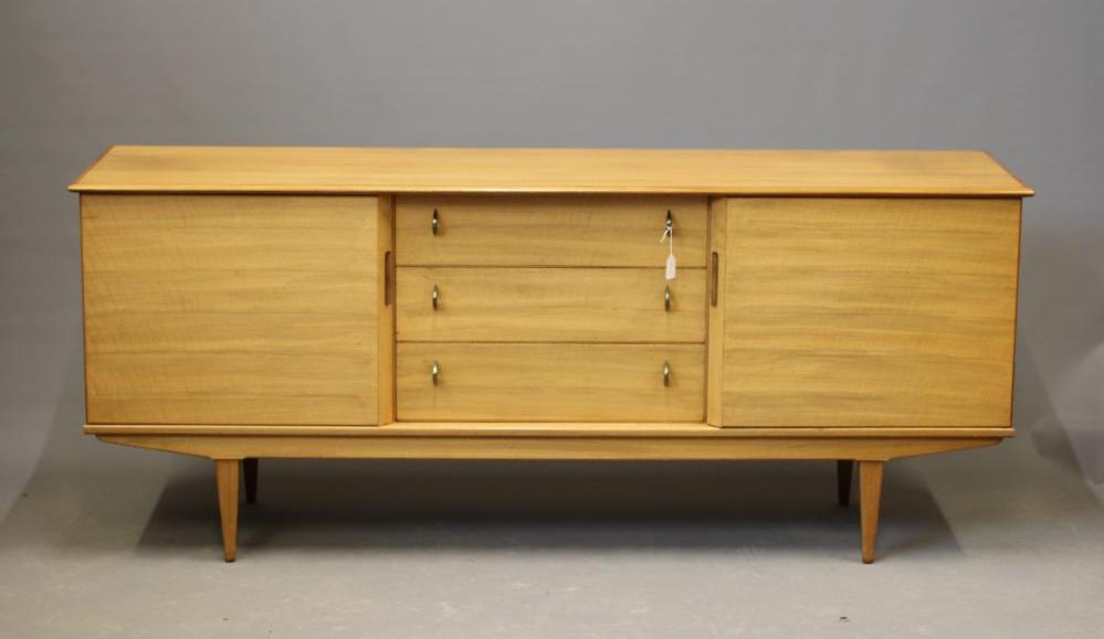 AN ALFRED COX "HARROW" FRENCH WALNUT SIDEBOARD Image