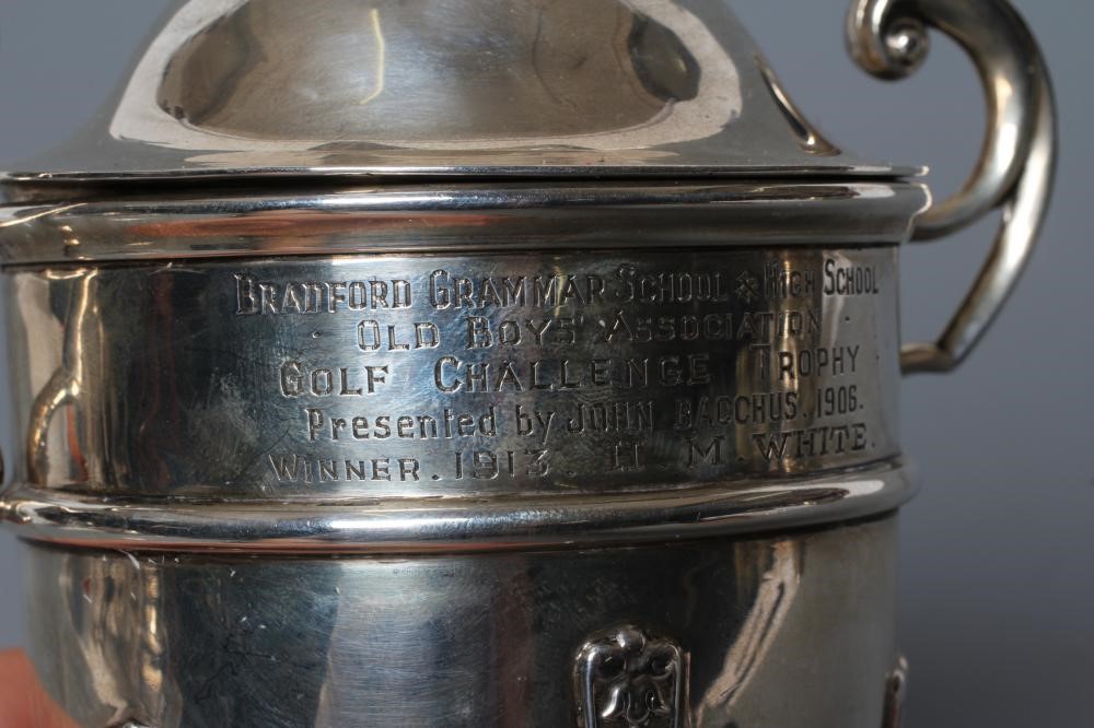 AN ARTS AND CRAFTS SILVER TROPHY CUP AND COVER Image