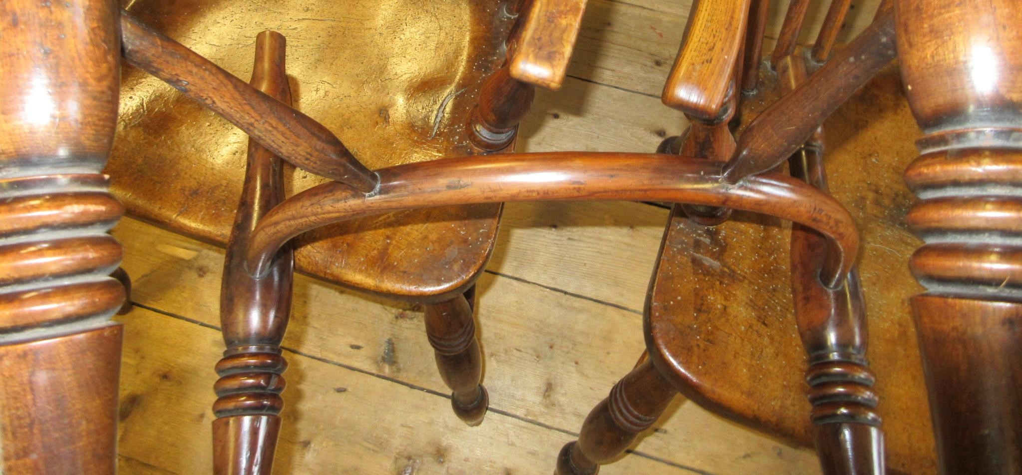 A SET OF FOUR YEW Image