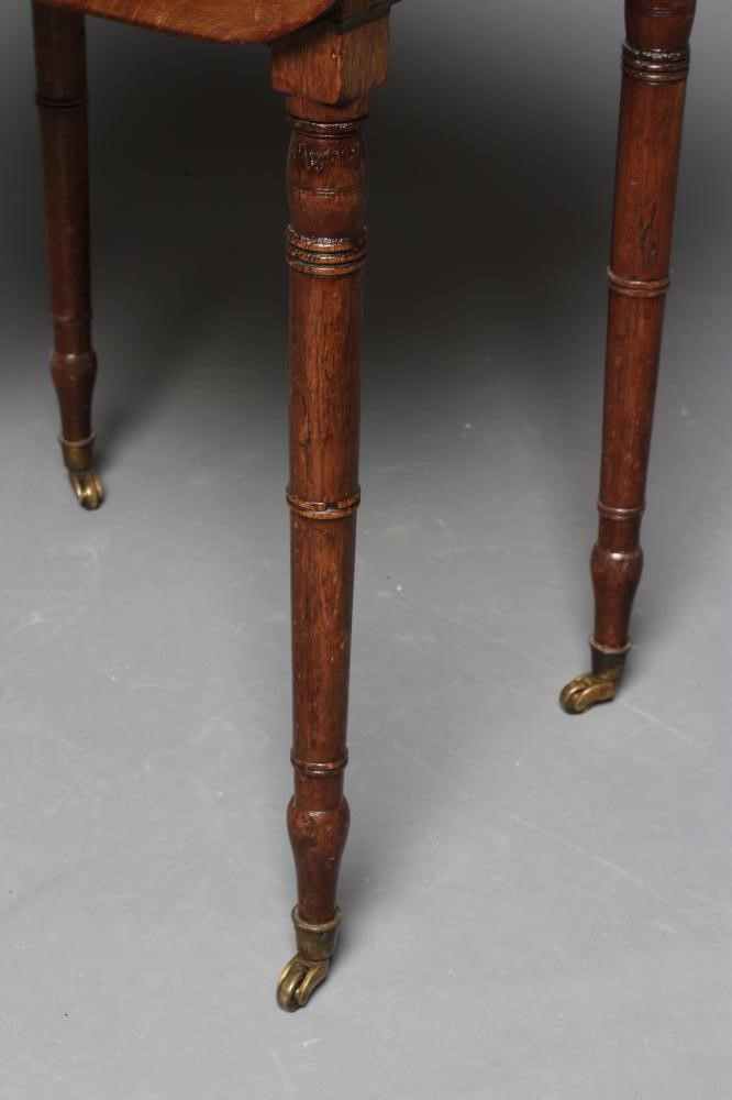 A REGENCY MAHOGANY DROP LEAF WORK TABLE Image