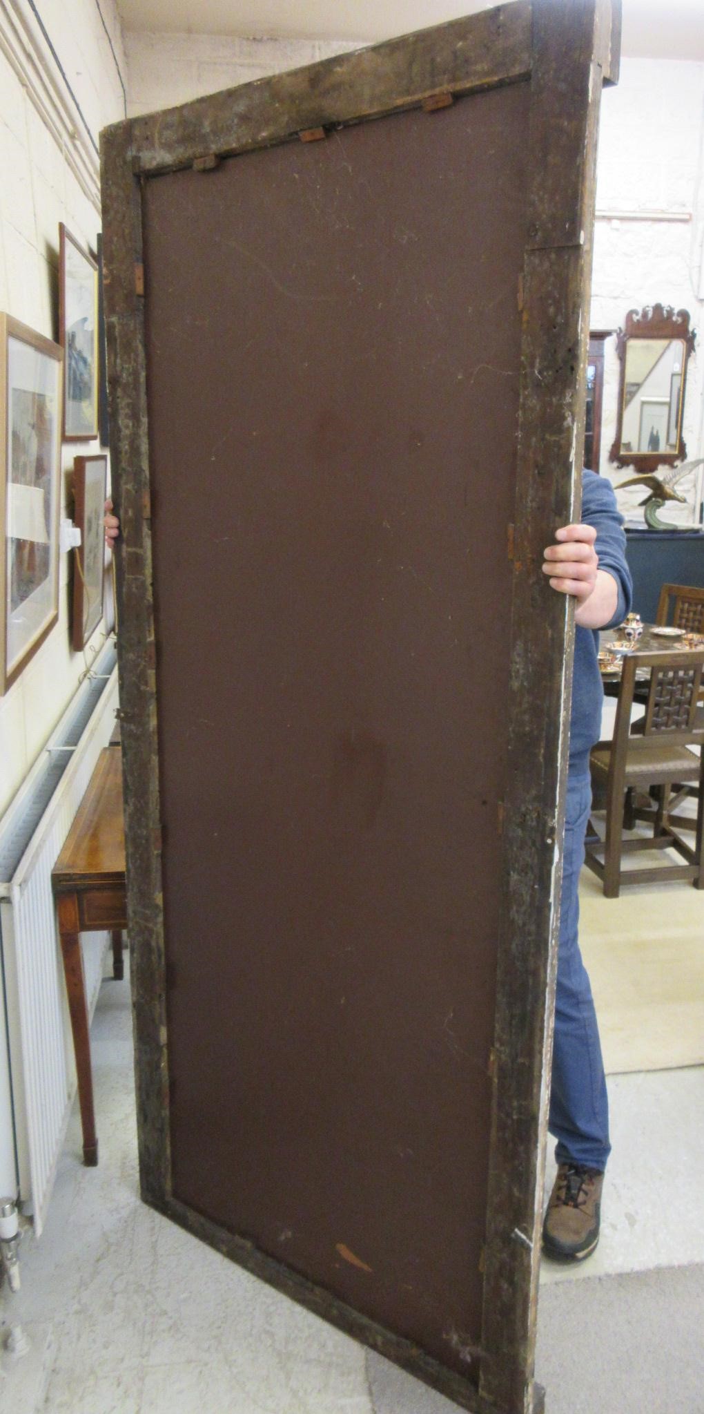 A REGENCY CARVED GILT GESSO PIER GLASS Image