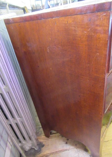 A REGENCY MAHOGANY BOWED CHEST Image