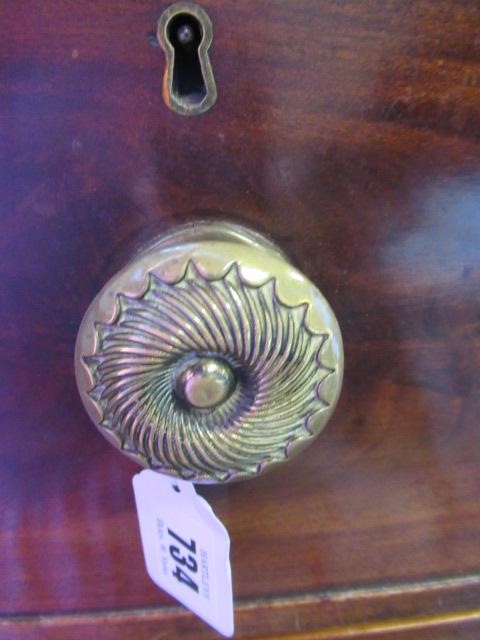 A REGENCY MAHOGANY BOWED CHEST Image