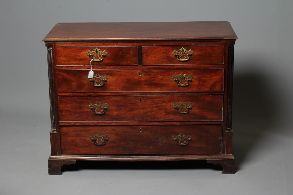 A GEORGIAN MAHOGANY STRAIGHT FRONT CHEST Image