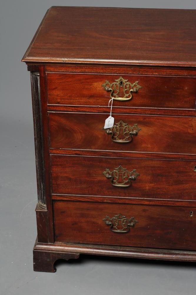 A GEORGIAN MAHOGANY STRAIGHT FRONT CHEST Image