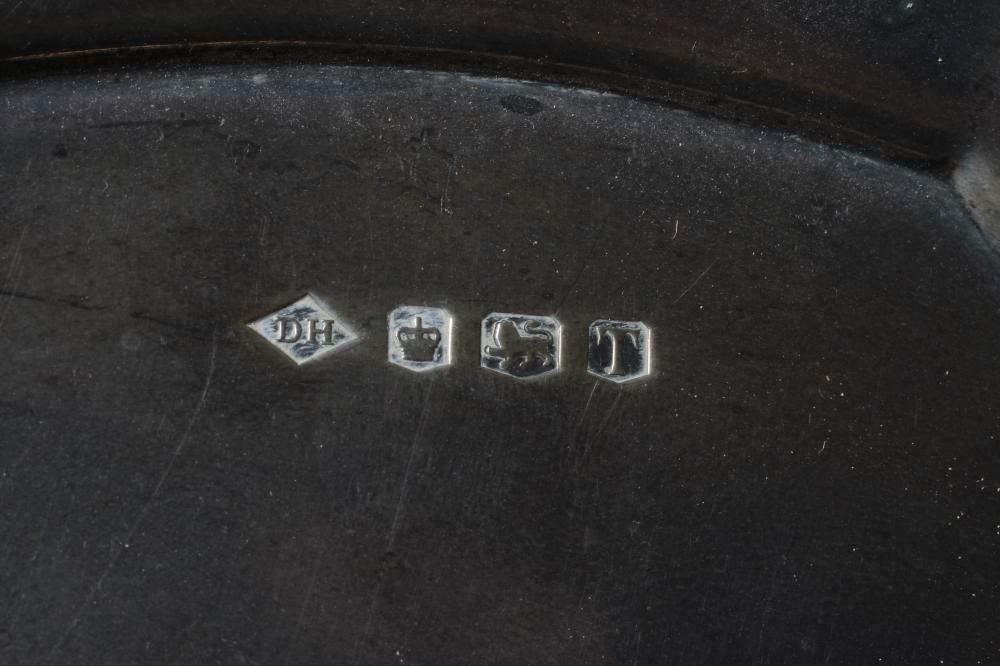 A SILVER SALVER, by Douglas Heeley, Sheffield 1961, of shaped circular form with pie-crust rim and Image