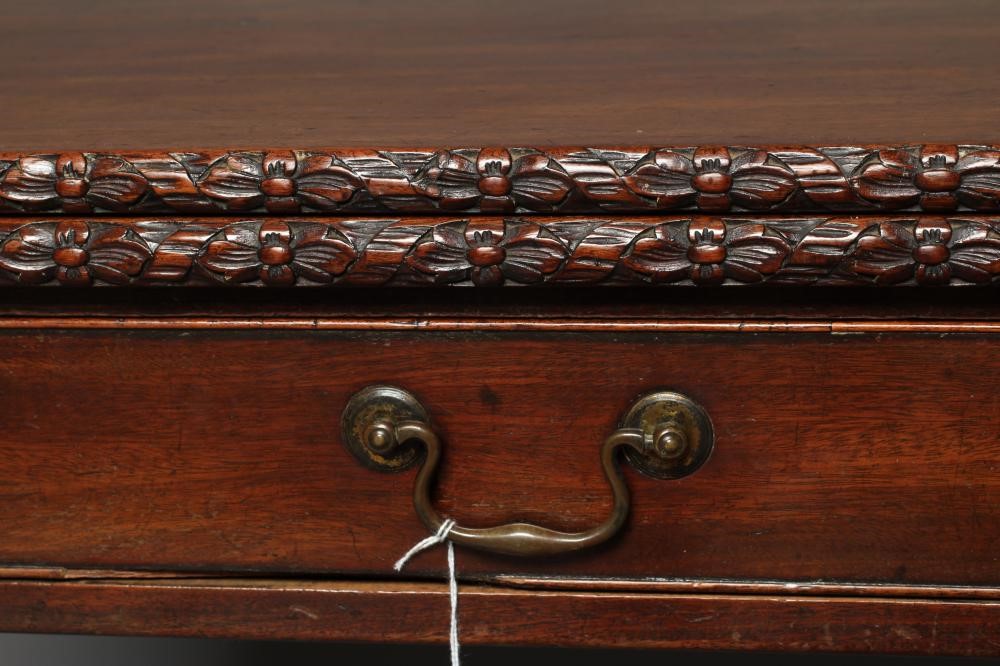 A GEORGIAN MAHOGANY FOLDING CARD TABLE Image
