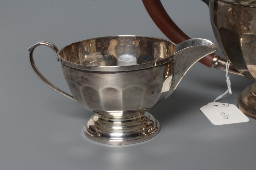 A THREE PIECE SILVER TEA SERVICE Image