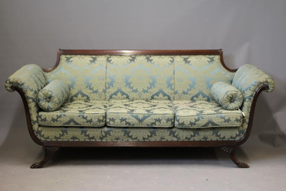 A REGENCY MAHOGANY SHOW FRAME SOFA Image