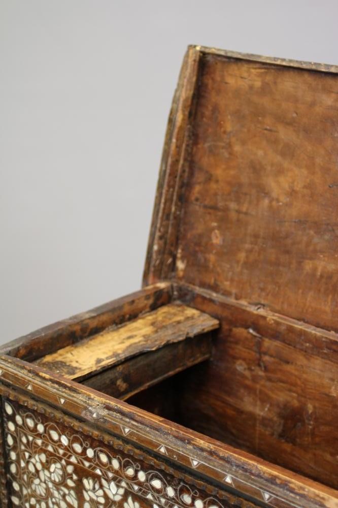 BEDOUIN HARDWOOD AND MOTHER OF PEARL INLAID CHEST Image
