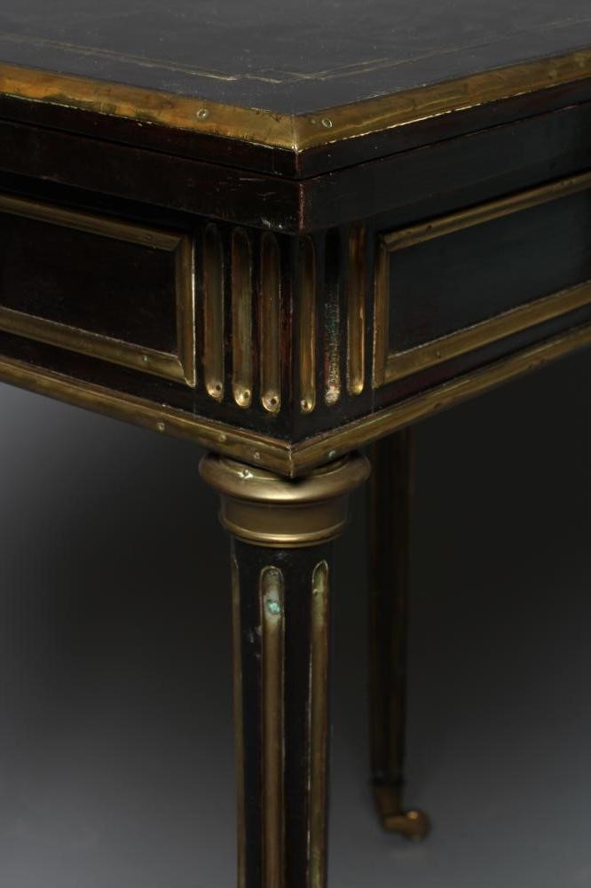 A FRENCH ROSEWOOD FOLDING GAMES TABLE Image