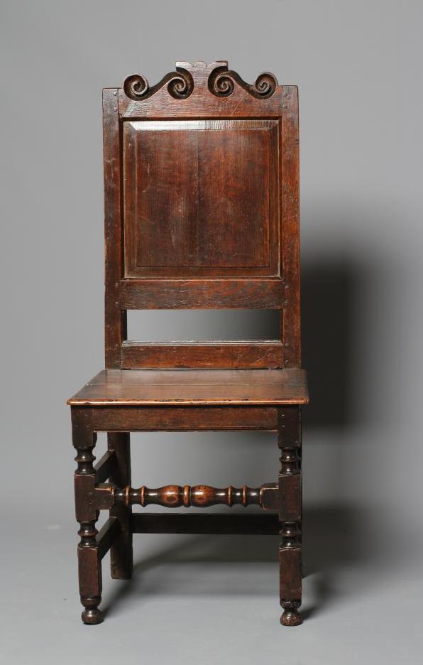 A JOINED OAK BACKSTOOL Image