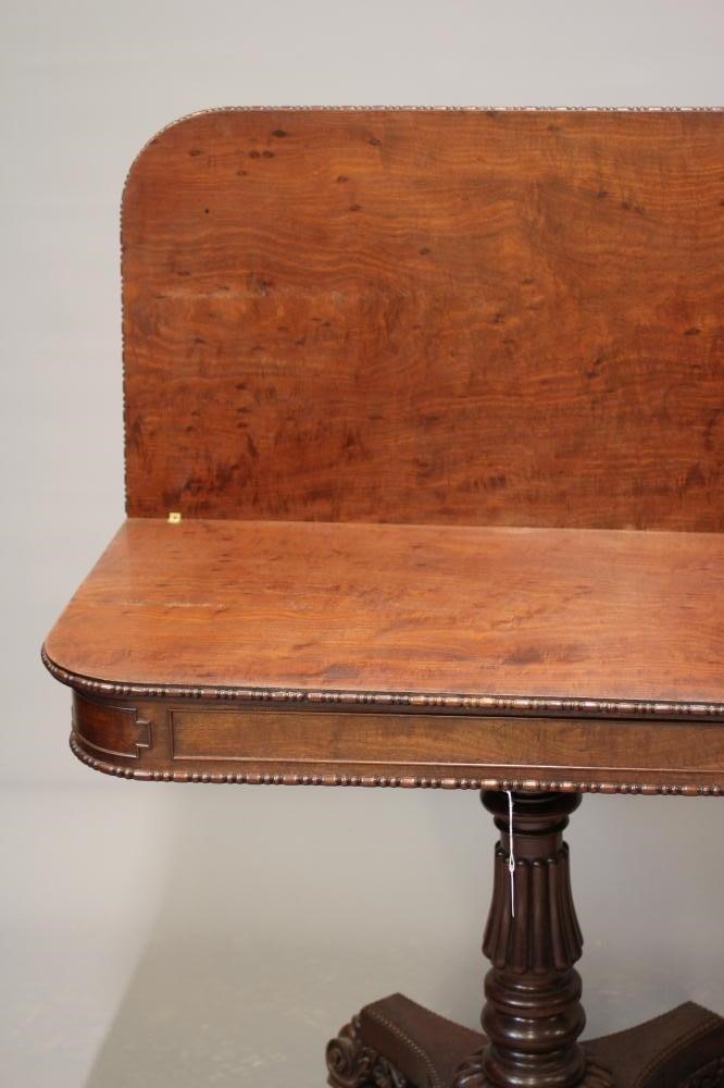 A REGENCY MAHOGANY FOLDING TEA TABLE Image