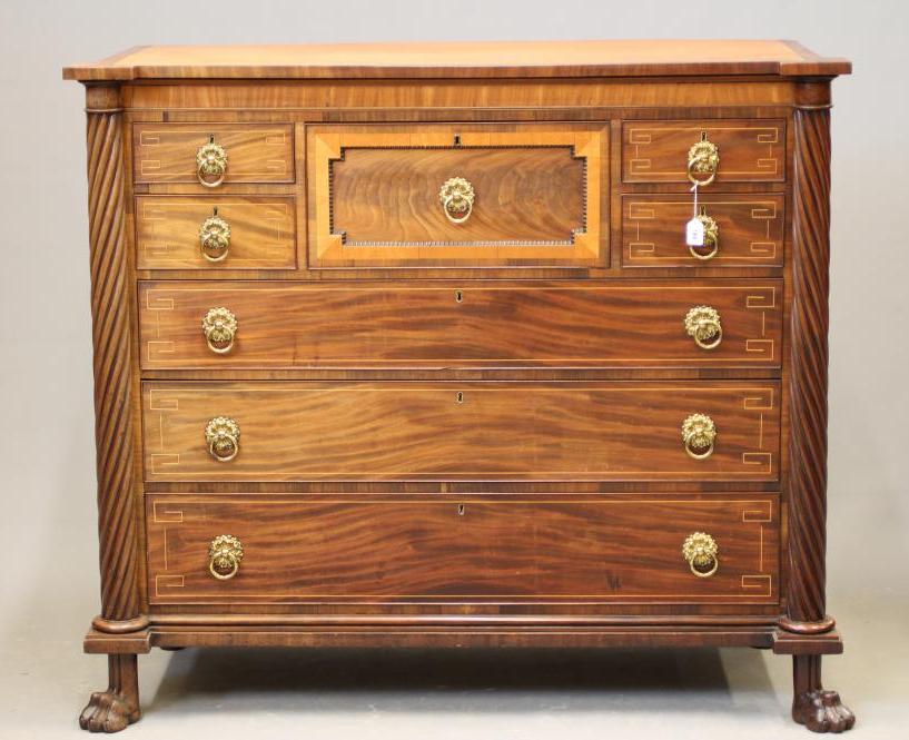 A REGENCY MAHOGANY SCOTTISH CHEST Image