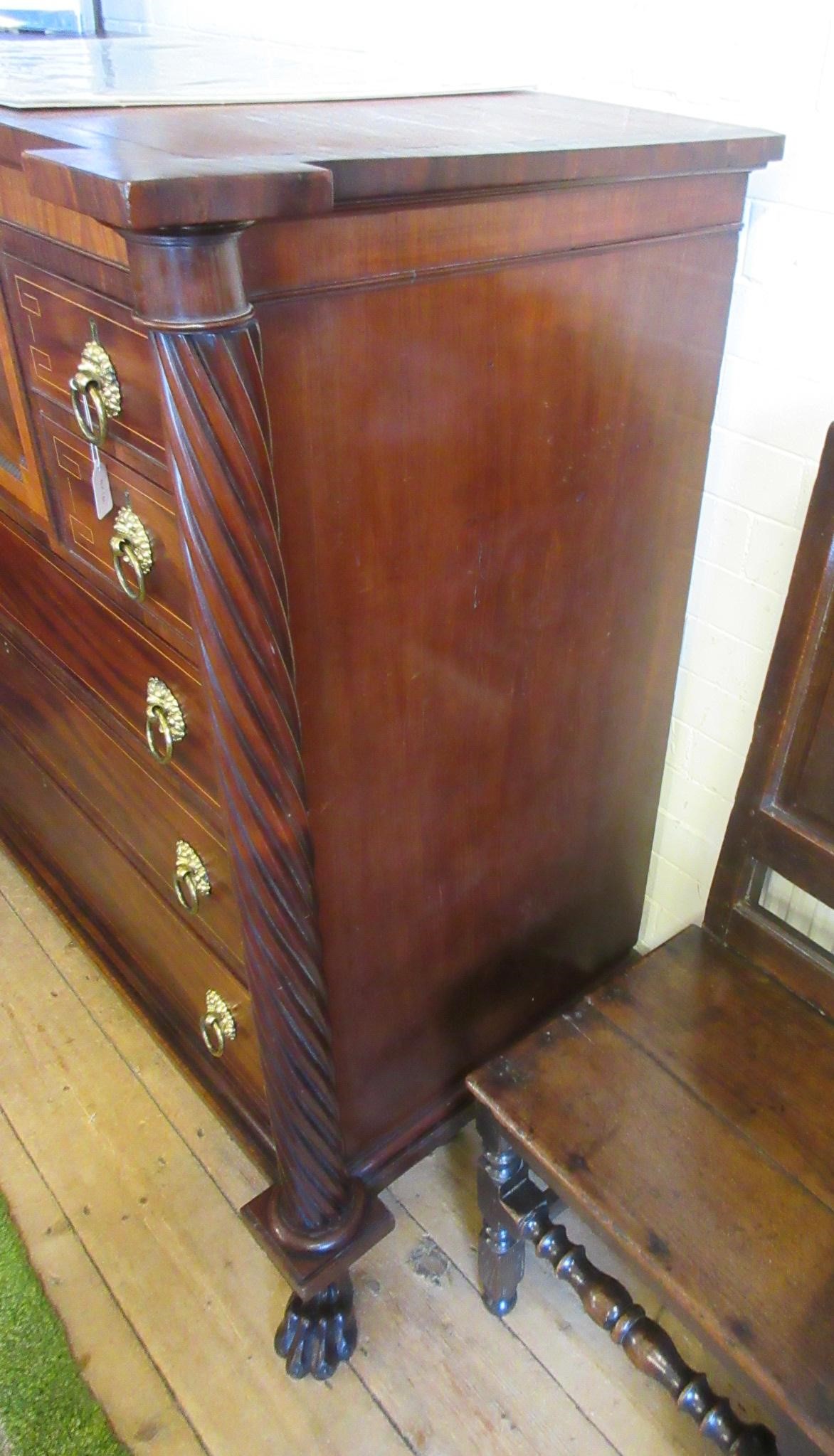 A REGENCY MAHOGANY SCOTTISH CHEST Image