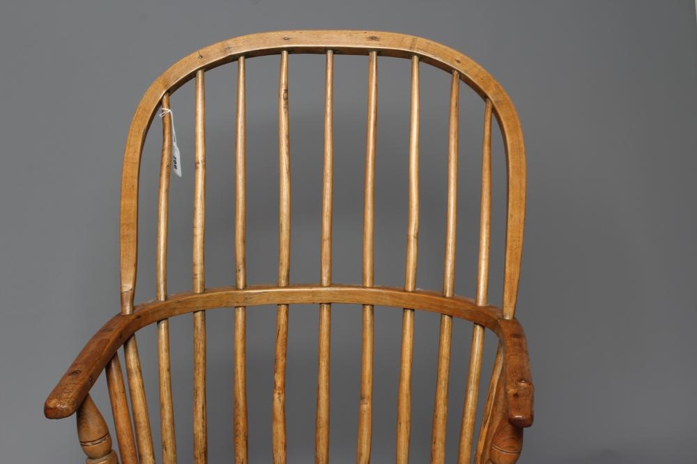 AN ASH STICK BACK WINDSOR ARMCHAIR Image