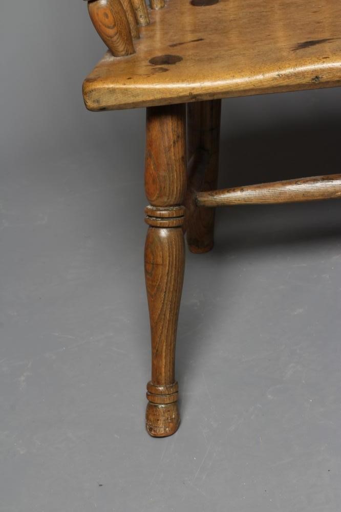 AN ASH STICK BACK WINDSOR ARMCHAIR Image