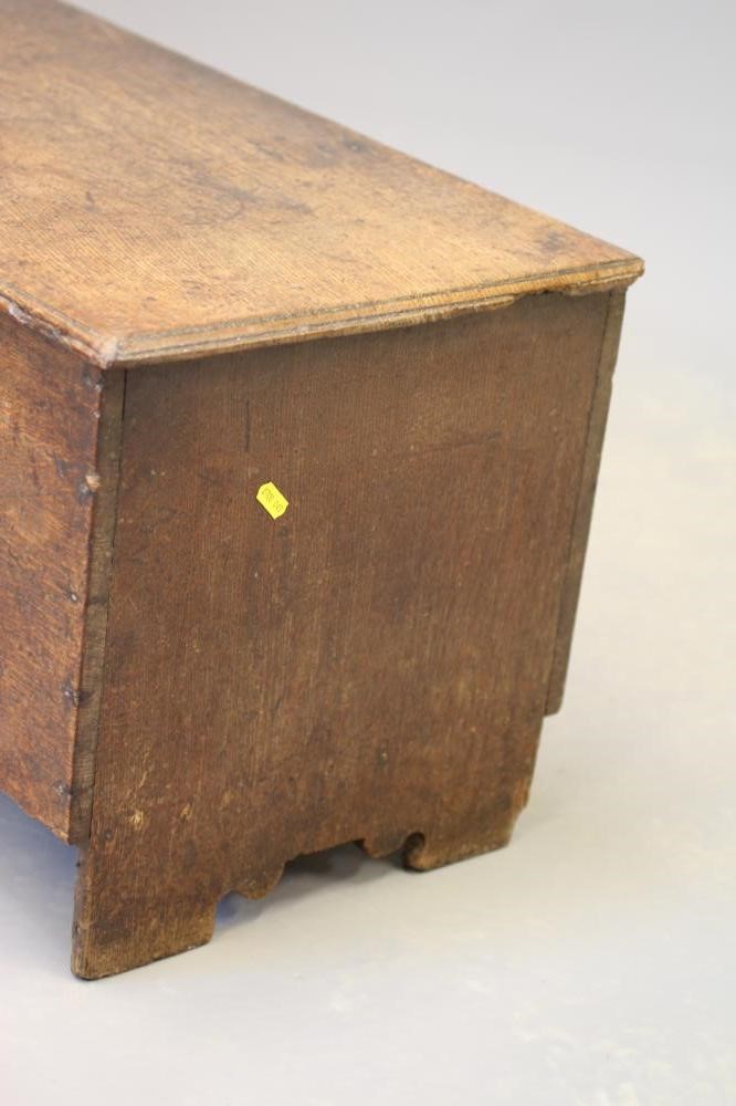 AN OAK BOARDED SIX PLANK CHEST Image