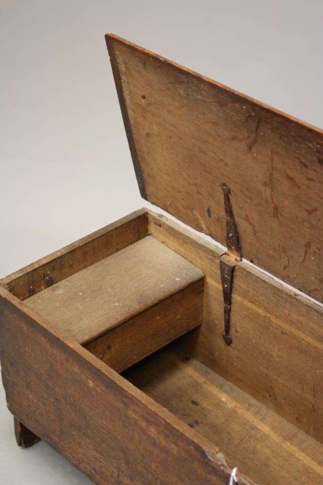 AN OAK BOARDED SIX PLANK CHEST Image