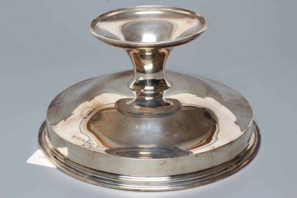A LOW PEDESTAL BOWL, by The Wilmot Manufacturing Co., Birmingham 1924, the dished bowl on a wide Image