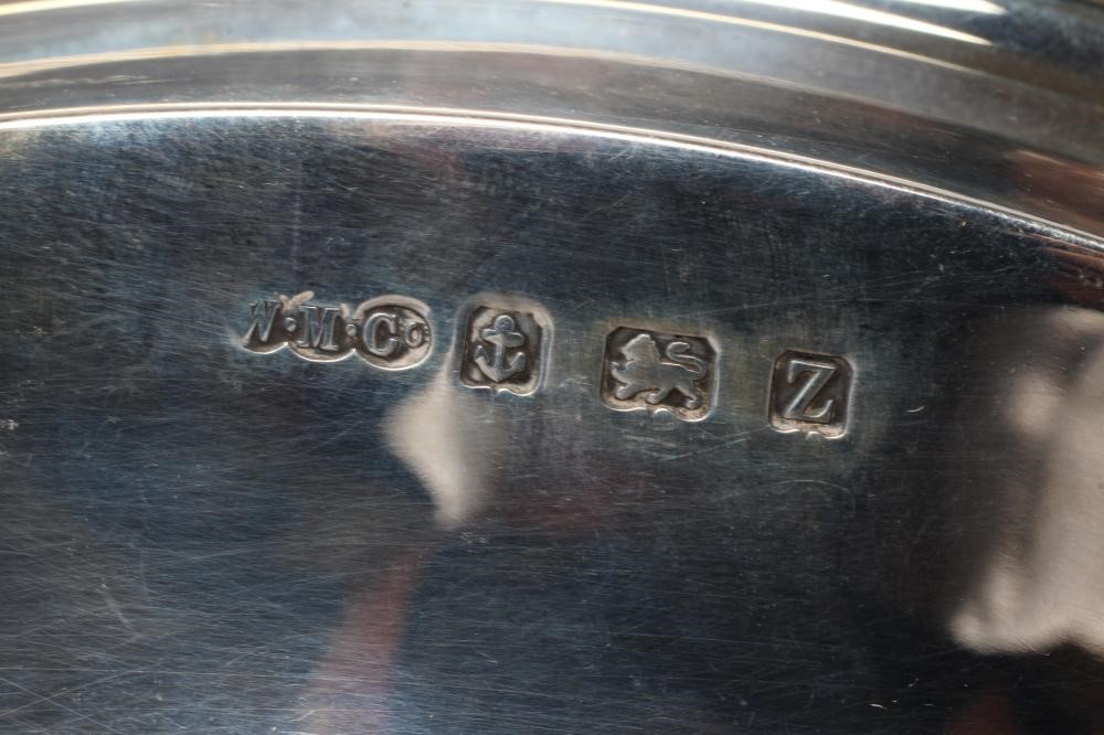 A LOW PEDESTAL BOWL, by The Wilmot Manufacturing Co., Birmingham 1924, the dished bowl on a wide Image