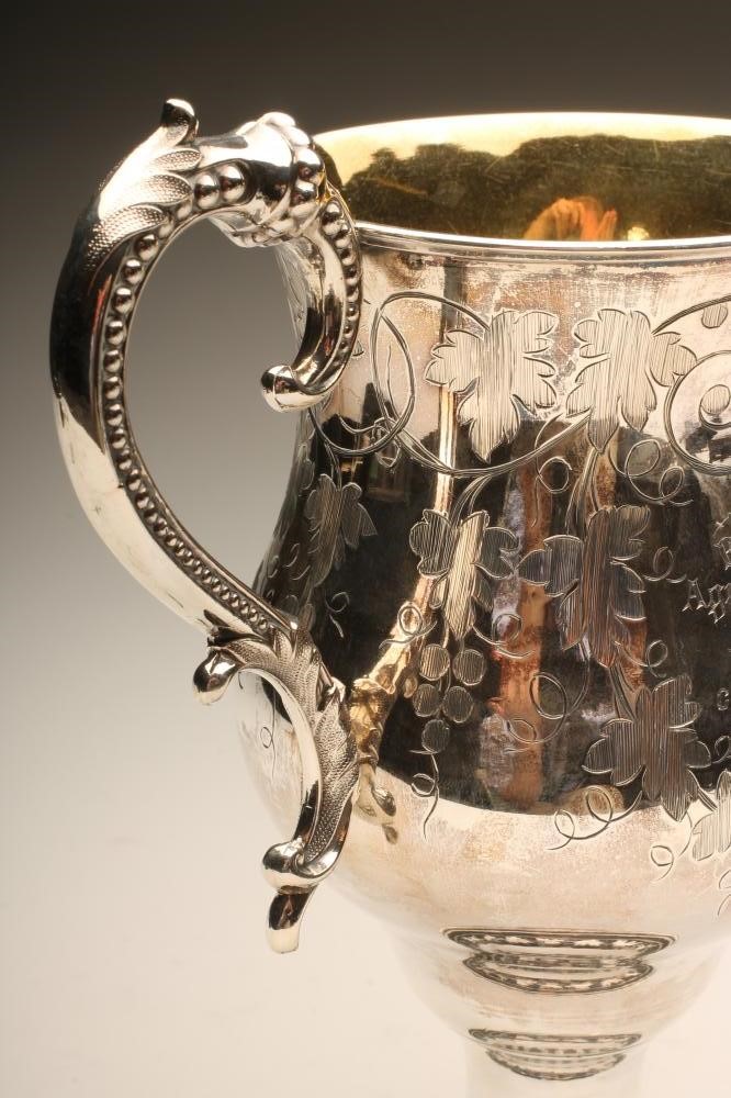 A MID VICTORIAN SILVER TROPHY CUP Image